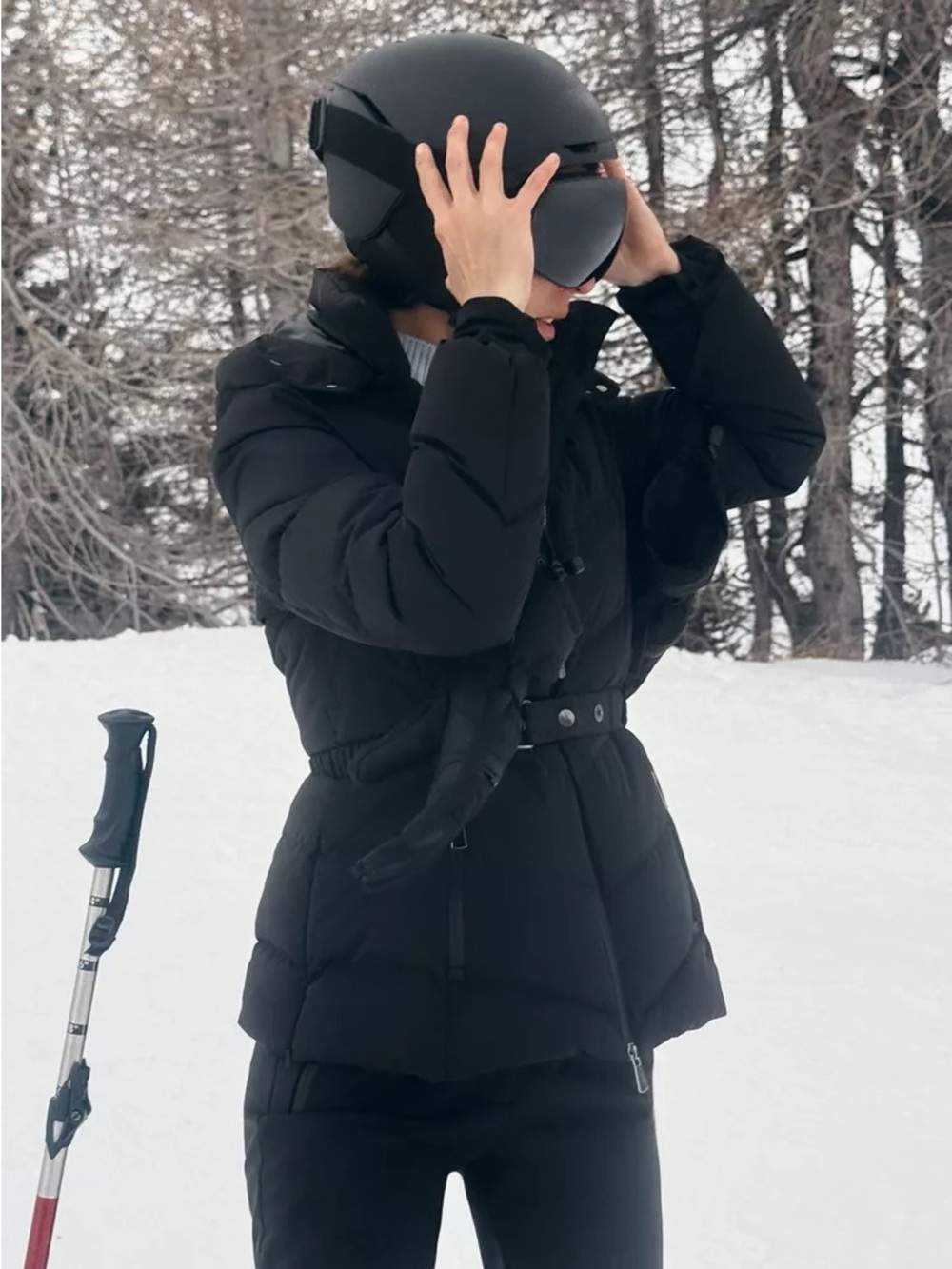 Zara QUILTED ANORAK 80% DOWN 20% FEATHER WATER RESISTANT WINDPROOF RECCO® SKI - Picture 10 of 12